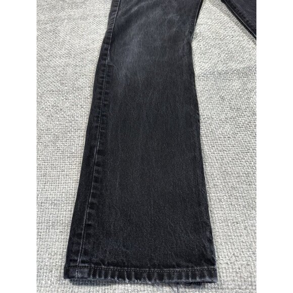 Levis 501 Mens 33x32 Black Faded Straight Leg Button Fly - Picture 4 of 16